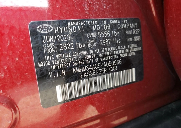 Hyundai IONIQ 6 cena 76000 przebieg: 7087, rok produkcji 2023 z Rogoźno małe 67